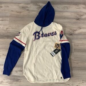 Atlanta Braves '47 Trifecta Shortstop Pullover Hoodie